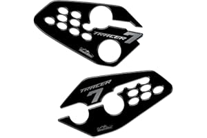 Resin Bike Adesivi Moto Compatibile con Yamaha Tracer 7 2021. Protezione Battitacco Moto da Urti e Graffi. Coppia Adesivi Resinati con Effetto 3D - Made in Italy