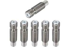 Saipor Heatbreak Throat Tube V6 1,75 mm acero inoxidable con teflón para filamento de 1,75 mm compatible con E3D Hotends RepRap Extrusor Hotend impresora 3D