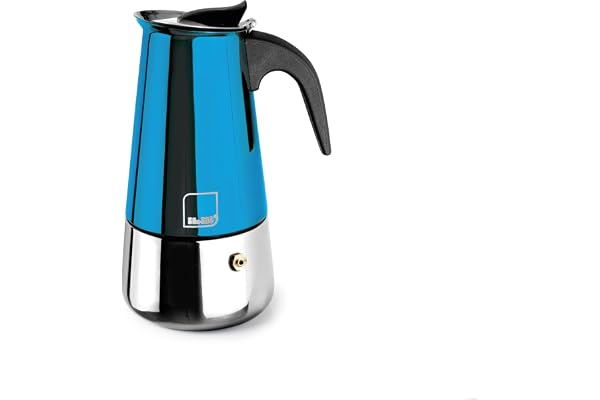 IBILI - Moca Blue expressmaskin, 10 koppar, 460 ml, rostfritt stål, lämplig för induktion