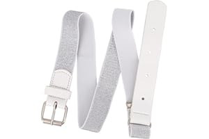 EANAGO Cinturón elástico >PRINCESA ANASTASIA< para niños - cinturón moderno con purpurina para niñas de aprox. 3-15 años. Blanca