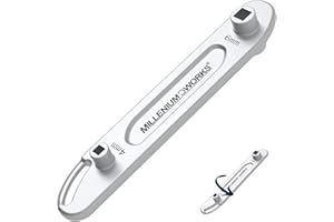 Millenium Works Clé de Purge Pour Radiateur 4 en 1 | Carré 4mm 5mm 6mm 7mm | Cle Purgeur Chauffage et Chaudière | Qualité Professionnelle en Acier Inoxydable | Outil Plombier Universel