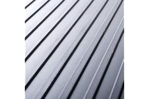 SHIELD AUTOCARE Black Rubber Matting Roll | Heavy Duty, Indoor & Outdoor, Non-Slip, Waterproof & Easy to Cut | Ideal for Garage, Van, Gym, Sheds | 1m Width 3mm Thick A-Grade Flooring Mat (Wide Ribbed, 0.5m x 1m)