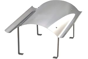 Nischenmarkt Massive Kaminabdeckung in Edelstahl 700 x 1200 mm