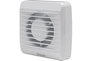 Xpelair VX100-SP standard 4 Inch /100 mm Bathroom Extractor Fan for Wall and Ceiling Fitting, Bathroom Fan in Cool white