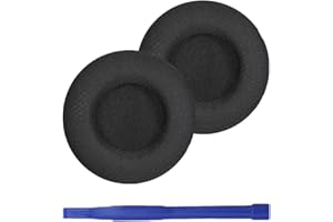 Adhiper Zapasowe nauszniki do SteelSeries Sibirien V1, Syberia V2, Sibirien V3 Prism Gaming słuchawki nauszne, pianka z pamięcią kształtu (czarny)