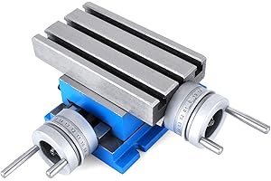 VEVOR Mophorn MX-75 Multifunzionale Fresa Tavolo da Lavoro 185 x 100 mm Fresatura Tavolo da Lavoro X 80 mm Y 75 mm Croce Tavolo Trapano Da Tavolo per Trapano e Fresatrici (MX-75)