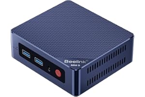 Beelink Mini S12 Mini PC, Mini Ordenador de Sobremesa con Alder Lake-N95 (Turbo 3.4G), DDR4 8G/256GB M.2 PCIe SSD 2280, Pantalla Dual, WiFi 5, LAN de 1000Mbps, Dual HDMI, BT 5.0