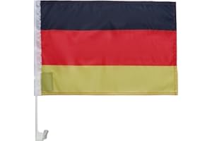 AZ FLAG Bandiera per Auto Germania 45x30cm - Bandierina da Auto Tedesca 30 x 45 cm, Car Flag