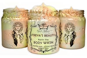 CUPID'S INFLUENCE BATH PRODUCTS Freya's Beauty Kaolin Clay 180gr Whipped Soap/Body Wash/Shaving Cream/Bubble Bath/Shower Cream/Shower Fluff