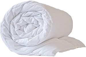 Hotel Quality Pure White Microfibre Peached Duvet King 13.5TOG Feels Like Down by The Sleep Easy
