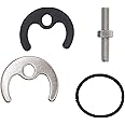 Replacement Mono Basin Tap Fixing Set Single Hole Bracket Bolt Horse Fixing Kit Mounting Set for Repairing Faucet by DBOO