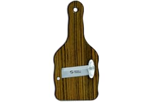 Sanelli Ambrogio 1730.000 Mandoline à truffes en Bois ovangkol avec Lame Lisse Marron 23 x9 x 2,5 cm