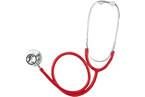 TRIXES Stéthoscope rouge – Jouet pour enfants – Déguisement d'Halloween – Jouets éducatifs pour enfants faisant semblant d'être un vétérinaire, un dentiste, un médecin et une infirmière