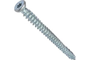 AERZETIX - Juego de 50 tornillos de anclaje directo para hormigón Ø7.5x92mm cabeza fresada cónica - con huella estrella T30 - fijación directa sin tacos - C48384