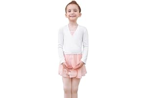Tancefair Maglioncino da Balletto per Bambini Top da Danza Cotone Crossover Ballet Cardigan per Bambini e Donne