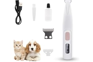 Beihre podkaszarka do łap dla psów, z oświetleniem LED, wodoszczelna IPX5, bezprzewodowa maszynka do strzyżenia łap, psów, kotów, łap, oczu, uszu, twarzy, ciała