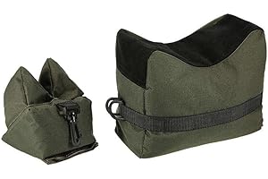 HOUSON Juego de bolsas de descanso de tiro, almohadilla de eje trasero, bolsa de arena táctica para pistola de aire, bolsa de banco delantero y trasero, caza y tiro
