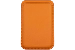 AMAZTECH Cartera Magnética de Cuero Compatible con MagSafe para iPhone 15, 14, 13, 12 Pro MAX Plus Mini, Billetera Tarjetero Almacenamiento 3 Tarjetas (Marrón Claro)