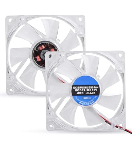 AABCOOLING Super Silent Fan 8-80mm Ventilateur Pour Boîtier Silencieux Et Efficace Avec 4 Pads Anti Vibrations, 12V, Ventilateur Pour PC, 8cm, Ventilateur 80, 13,9 DB(A), 33 M3/h - 3 Pièces - View #2