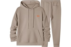 Elegancity Herren Jogginganzug Set Casual 2-Teiliger Trainingsanzug mit Kapuzenpullover und Herren Jogginghose Casual Sportanzug Pullover Hoodie Laufanzug mit Strukturmuster