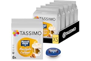 Tassimo Café Dosettes - 40 boissons Maxwell House Macchiato Caramel (lot de 5 x 8 boissons)