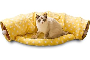 PETCUTE Juguetes Túneles para Gatos Juguete Interactivo en casa Camas para Gatos Conejo Túneles Plegable
