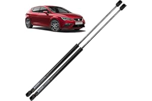 BIAREN Lot de 2 vérins à gaz pour hayon arrière pour Seat Leon 5F1 MK3 2012-2019 Système de levage 410 (N) 494 mm 5F4827550A