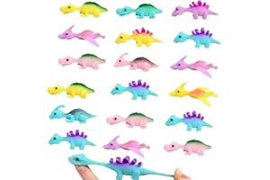 zykssy 30 Stück Schleuder Dinosaurier Spielzeug, Lustige Fliegende Dinosaurier Schleuder Spielzeug,Slingshot Dinosaur Finger Toys,Party Spielzeug für Kinder, Farbe und Stil zufällig.