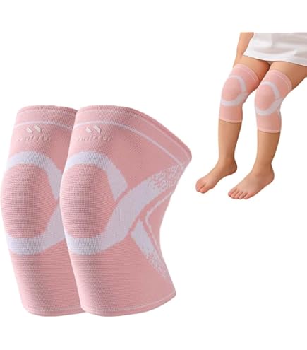 Genouillères De Protection En Nylon Pour Enfants - Rose - Football - Volley-ball - Cyclisme