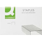 Q-Connect KF27001 Heftklammern, 26/6 mm, 5000 Stück
