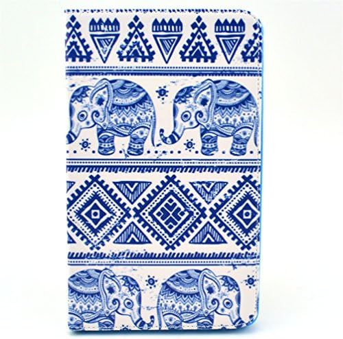 Tab Pro 8.4'' Case - Slim Fit Flip PU Leather Protective Case for Samsung Galaxy Tab Pro 8.4-Inch SM-T320 Slim Shell Cover with Stand Function,Blue Elephant