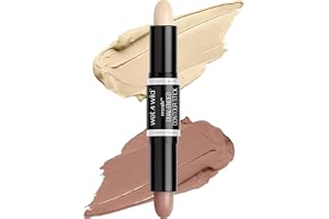 Wet n Wild MegaGlo Dual-Ended Contour Stick, 2-i-1 Contouring-Penna med Både Kontur- och Highlightnyanser, Precisionsspets och en Lättblandad Formula för ett Definierat utseende, Light/Medium