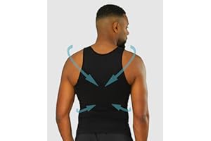 Curveless Débardeur Correcteur de Posture Homme | Anti Mal de Dos | Redresse Dos et Epaules |Compression | Maillot de Corps |