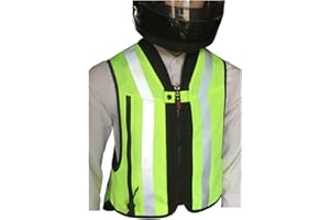 YXYECEIPENO Gilet Airbag Protettivo Riflettente Gilet Anticaduta Moto Motorcycle Tessuto in Tela 600D, Resistente all'Usura E Traspirante Lavabile (Nessuna Bombola di Gas CO2) Gilet airbag Moto