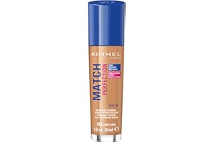 Rimmel London Match Perfection Foundation Base de Maquillaje Tono 102 Light Nude - 30 ml