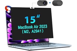 ‎STARY STARY Magnetischer blickschutzfolie für MacBook Air 15 Zoll (2023-2025, M2/M3/M4 Chip), abnehmbarer Anti Blaulicht Blendschutz,MacBook Air 15 Zoll Sichtschutzfilter Displayschutzfolie