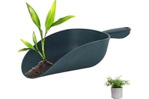 Aizuoni Bodenschaufel, Gartenschaufel Mit Großem Fassungsvermögen Und Ergonomischem Griff, Tragbar Kunststoff Scoop Bodenschaufel Löffel Pik Kellen Gartenarbeit Hof Griff Blume Graben Pflanzwerkzeuge