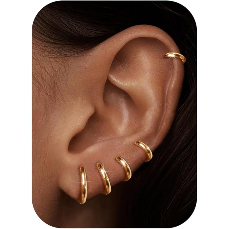 Ohrringe Chirurgenstahl Damen Diamday 15Paar Ohrstecker