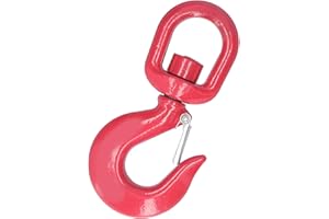 MOUMOUTEN Gancio con carico massimo 3T, gancio girevole per componenti di movimentazione di sollevamento per regolare l'angolo del carico