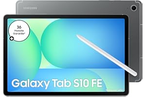 ‎SAMSUNG Samsung Galaxy S10 FE AI-Tablet, Android Tablet, 128 GB Speicher, 8 GB RAM, 27,70 cm/10,9" Display, Inkl. S Pen, Wi-Fi, Lange Akkulaufzeit, Gray, 36 Monate Herstellergarantie [Exklusiv auf Amazon]