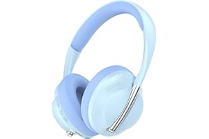ND NEXT DESTINATION Cuffie senza fili Bluetooth 5.3 con Bass e Suono Stereo Casco Fascia Over Head Apparecchio acustico Aperto (Blu)
