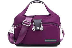 DIRRONA Femme Sac Mode Voyager Sac Bandoulière Multi Poches Imperméable Nylon Sac à Main Femmes Du Quotidien Décontracté Femme Sac de Messager