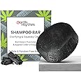 Earth Rhythm Charcoal Shampoo Bar | Clarify scalp, Strengthen Roots, Revitalise Hair | Sulphate & Paraben Free, Plastic Free | Men & Women - 80g (cardboard)