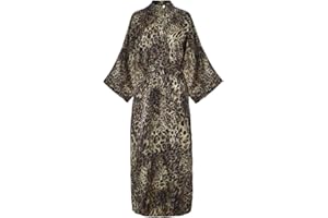 CUTESWAN Ladies Kimono Dressing Gowns Floral Kimono Robe Printed Cardigan for Women Wedding Bonding Party Pyjamas