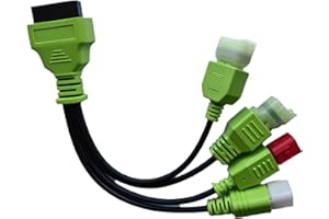 OTKEFDI Cable Adaptador de Diagnóstico OBD para Motocicletas, 4 Pines+6 Pines Macho a OBD2 16 Pines Hembra 4 en 1 Conector OBDII para Motocicleta