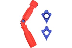 Wisebom Uniwersalny klucz do instalacji sedesu WC, klucz do naprawy sedesu toaletowego, klucz do sedesu WC, plastikowy klucz montażowy sedesu WC, klucz do deski sedesowej 20 cm, czerwony klucz do