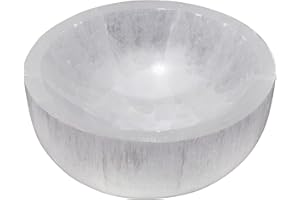 CrystalAge Cuenco de carga de selenita ~ 8 cm