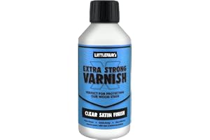 Littlefair's lack för trä – 250 ml, satin – X starkt och snabbtorkande trälack – vattenbaserad interiör polyuretanträfinish