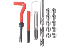 DAYUAN Kit de reparación de roscas M12x1.25mm Helicoil Restauración de roscas Herramientas de reparación de cables Kit de inserción de cables Compatible con herramientas de mano para reparación