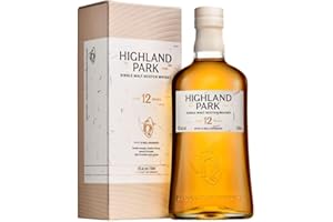 Highland Park 12 Years Old | Scotch | Orkney | Single Malt Whisky | Heather Honey and Rich fruitcake | Double Gold Medal: SF World Spirits Competition 2023 | 40 Percent ABV | 70 cl